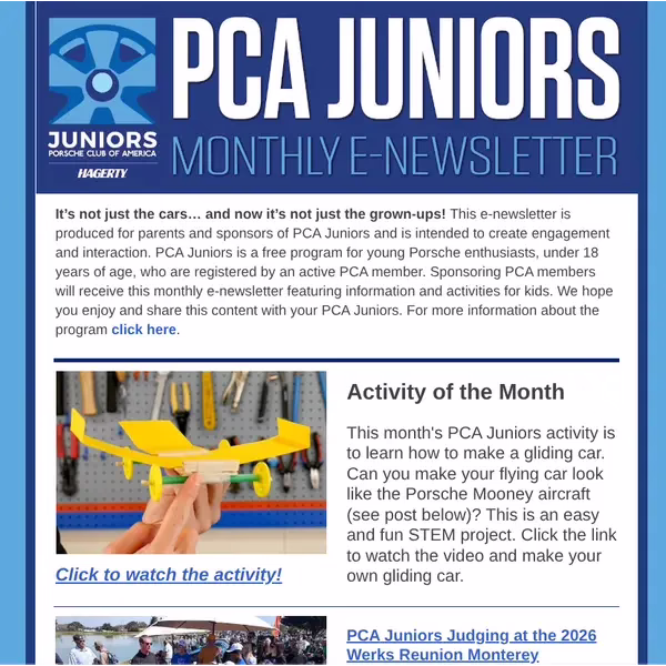 Juniors newsletter